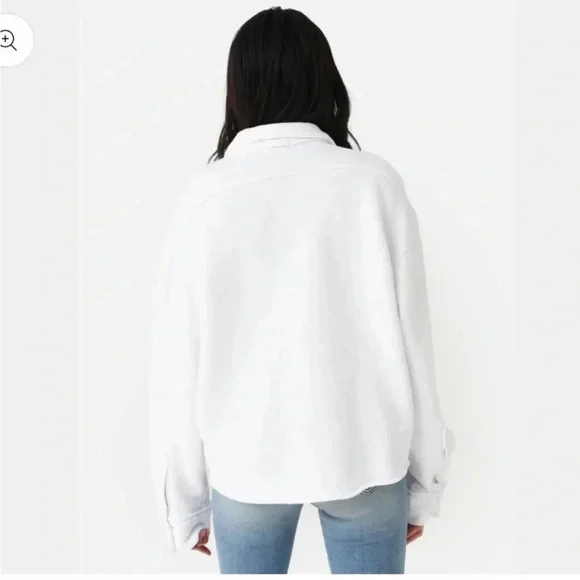 Cotton Citizen Brooklyn Button-Down Shirt Jacket - Size Small Oversized - Picture 2 of 13